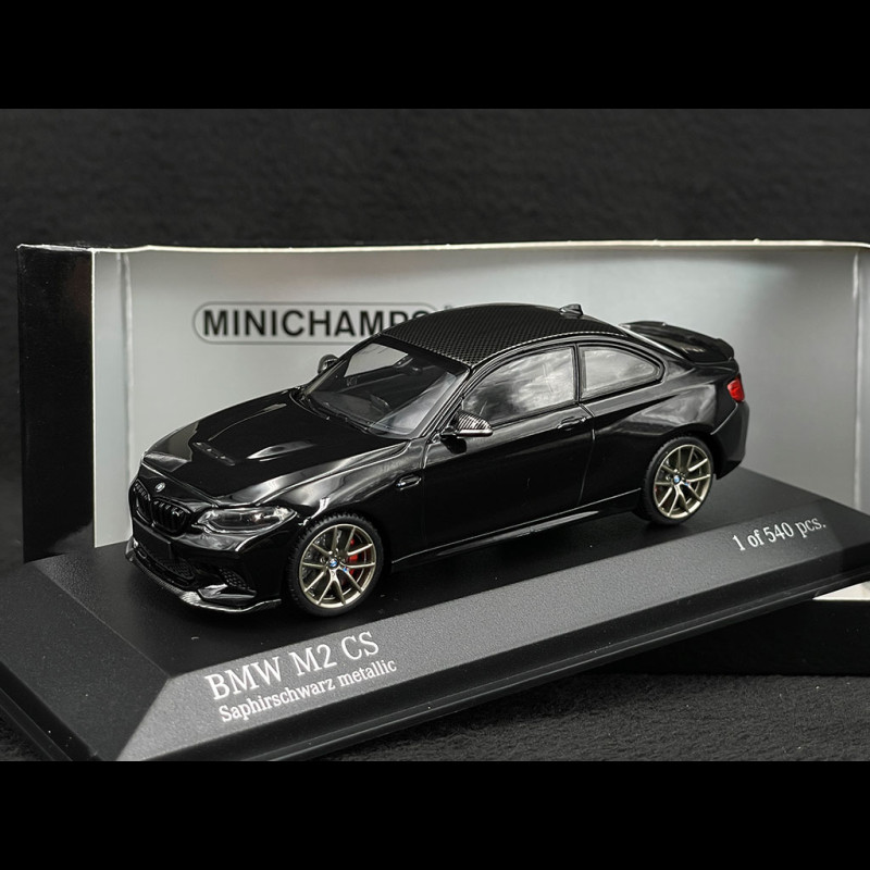 Minichamps Modellauto BMW M2 CS 2020 schwarz metallic mit