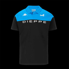 Alpine Polo-Shirt Dieppe F1 Team Ocon Gasly Kappa Blau / Schwarz 321L5WW - Herren