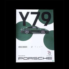 Set von 4 Posters Porsche 911 75 Jahre Edition Driven by Dreams WAP0504700R75Y