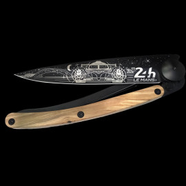24h Le Mans Messer 100 Jahre Nachtausgabe Tattoo Titan Olivenholz Deejo DEE000762