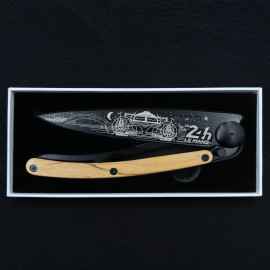 24h Le Mans Messer 100 Jahre Nachtausgabe Tattoo Titan Olivenholz Deejo DEE000762