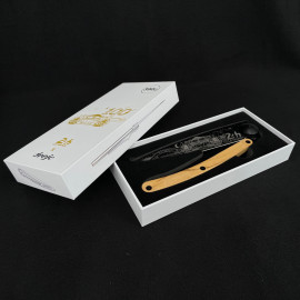24h Le Mans Messer 100 Jahre Nachtausgabe Tattoo Titan Olivenholz Deejo DEE000762