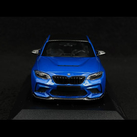 BMW M2 CS Type F87 2020 Blue / Black rims 1/43 Minichamps 410021026