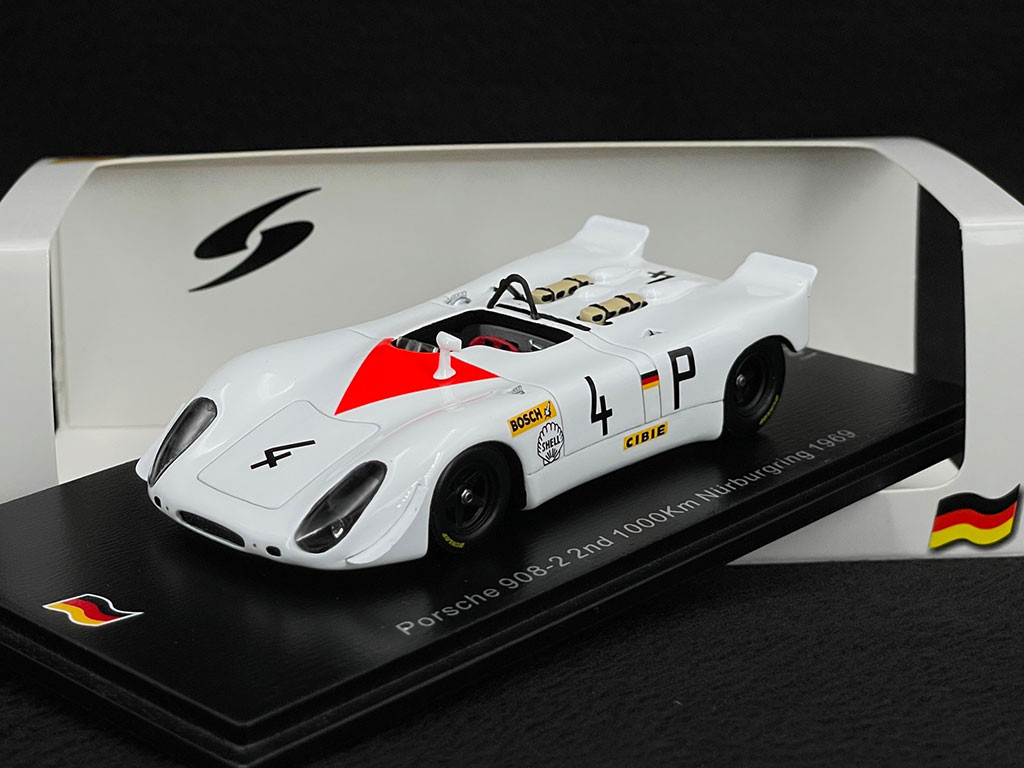 Porsche 908 /02 n° 4 2nd 1000km Nürburgring 1969 Hans Herrmann 1