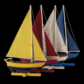 Boot - 4 Modelle Set - Segelboote 26 cm Holz