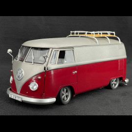 Volkswagen Combi T1b Bus Low rider 1962 Red / Grey 1/18 Schuco 450045600