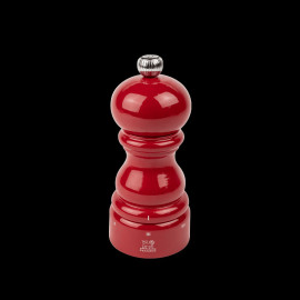 Pepper Mill Paris Red Lacquered Wood 12cm Peugeot