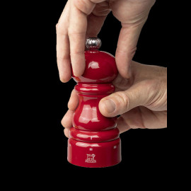 Pfeffermühle Paris Rot Lackiertes Holz 12cm Peugeot