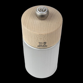 Salt mill Line 12cm Aluminium / Natural Wood Peugeot