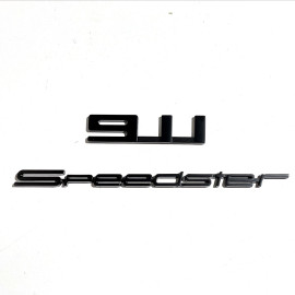 Porsche Magnet 911 Speedster Logo Set of 2 Metal Black WAP0502090P911