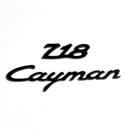 Magnet Porsche 718 Cayman Logo 2er Set Metall Schwarz WAP0502060PCAY