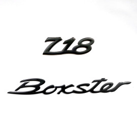 Magnet Porsche 718 Boxster Logo Set of 2 Metal Black WAP0502070PBXT