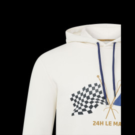 Sweatshirt 24h Le Mans Hundertjärigen Jubiläum Hoodie mit Kapuze Weiß - Herren
