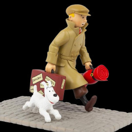 Tintin and Snowy Figurine - Ils arrivent - Le petit vingtième 21 cm 45994