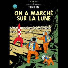 Tim und Struppi Plakat - Schritte auf dem Mond 50 x 70 cm 22160