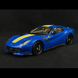 Ferrari F12 TDF 2015 Tour de France Azzuro Dino blue / Yellow / White 1/18 BBR BBR182100A1