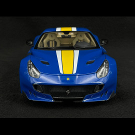 Ferrari F12 TDF 2015 Tour de France Azzuro Dino blue / Yellow / White 1/18 BBR BBR182100A1
