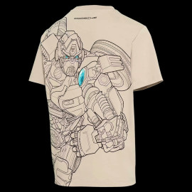 Transformers x Porsche T-shirt Oversize Beige WAP675PESS - Unisex