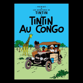 Tim und Struppi Plakat - Tim im Kongo 50 x 70 cm 22010