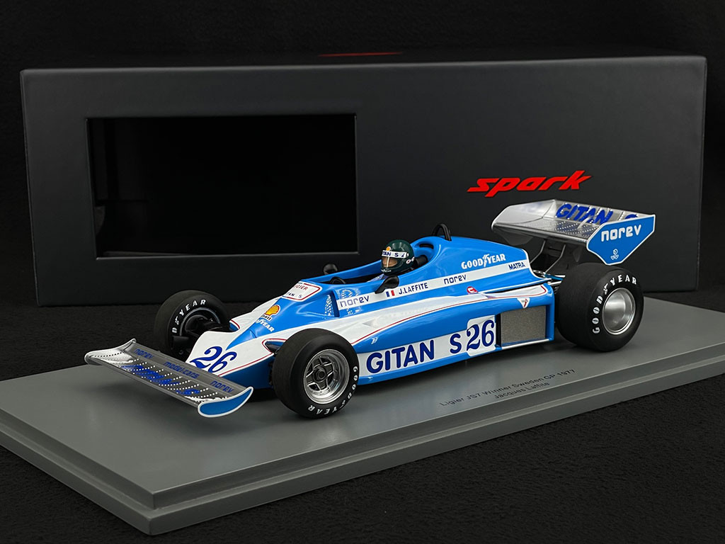 Jacques Laffite Ligier JS7 n° 26 Winner 1977 Swedish F1 Grand Prix