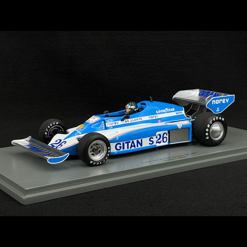 Jacques Laffite Ligier JS7 n° 26 Winner 1977 Swedish F1 Grand Prix