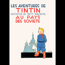 Set aus 24 Postkarten Tim und Struppi Comic-Cover 10 x 15 cm 31311
