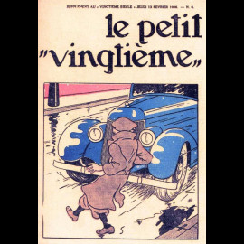 Set of 6 Postcards Tintin Le Petit Vingtième Double Flap 10 x 15 cm 31313