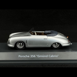 Porsche 356 Gmünd Cabrio 1949 Silver Metallic 1/43 Schuco 450913100