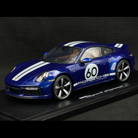 Porsche 911 Type 992 Sport Classic 2022 Gentian Blue 1/18 Spark WAP0210100PSCB