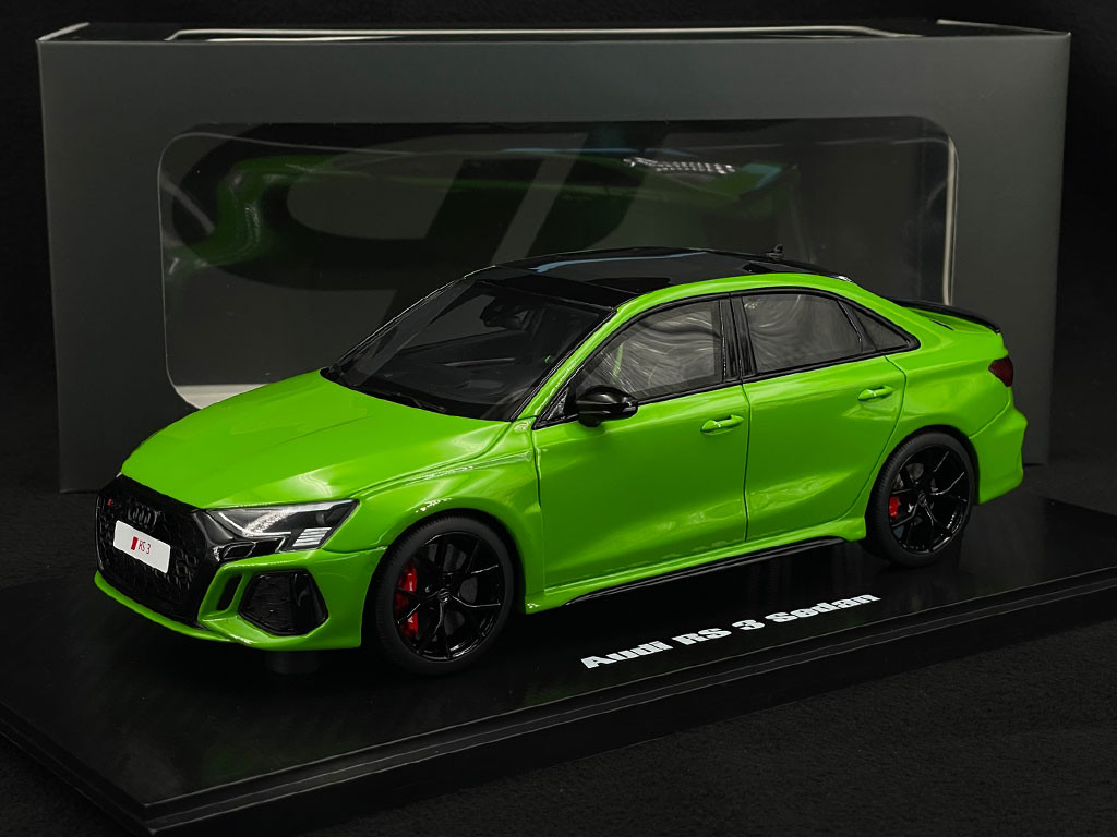 Audi RS3 Sedan 2021 Kyalami Green 1/18 GT Spirit GT414 - Elfershop