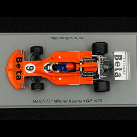 Vittorio Brambilla March 751 Nr 9 Sieger 1975 Österreich F1 Grand Prix 1/43 Spark S5378