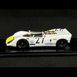 Porsche 908 /02 n° 27 3rd 12h Sebring 1969 Rolf Stommelen 1/43 Spark US274