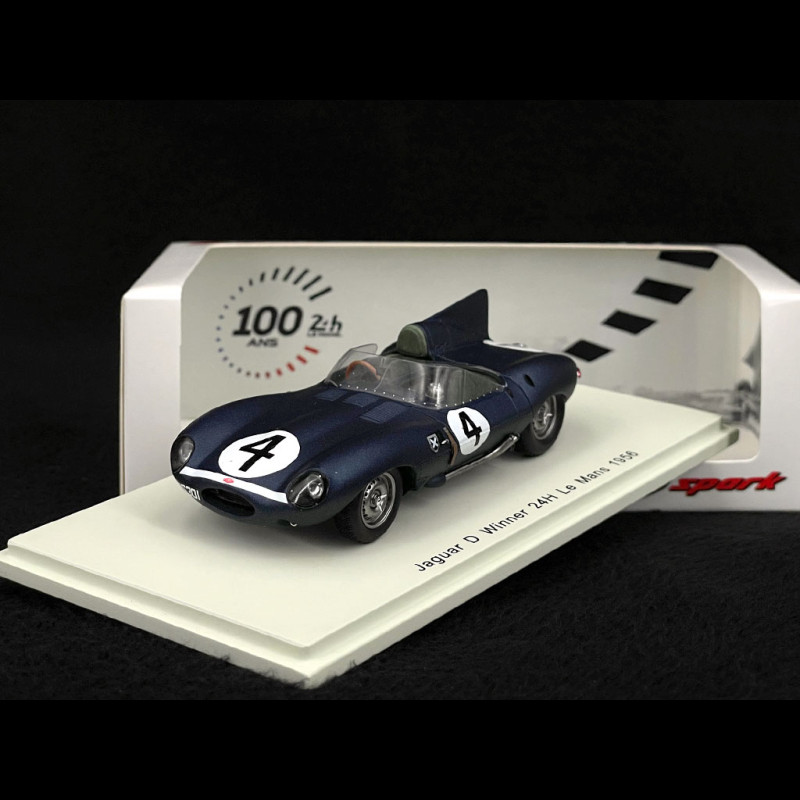 Jaguar D-type n° 4 Winner 24h Le Mans 1956 Ecurie Ecosse 1/43 Spark 43LM56