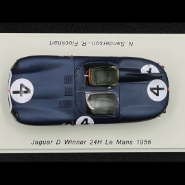 Jaguar D-type Nr 4 Sieger 24h Le Mans 1956 Ecurie Ecosse 1/43 Spark 43LM56