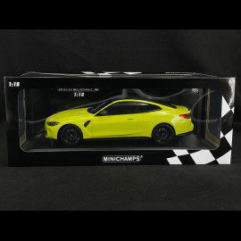 BMW M4 Competition Coupé 2020 Sao Paulo Gelb 1/18 Minichamps 155020120