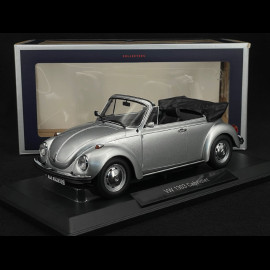 Volkswagen Beetle 1303 Cabriolet 1973 Silver Metallic 1/18 Norev 188530