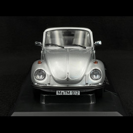 Volkswagen Beetle 1303 Cabriolet 1973 Silver Metallic 1/18 Norev 188530