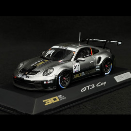 Porsche 911 GT3 Cup Type 992 2022 n° 911 30 Jahre Porsche Supercup 1993-2022 Silber / Schwarz 1/43 Spark WAP0202500P30Y