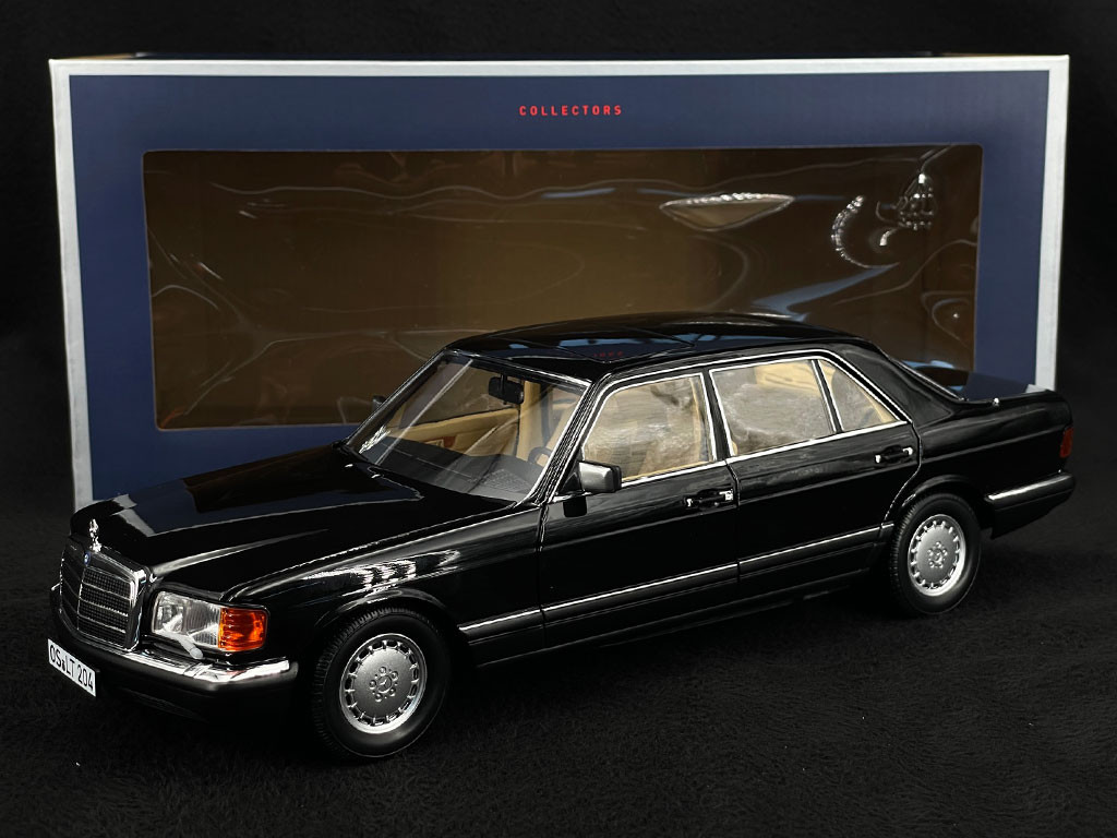 Mercedes-Benz 560 SEL 1989 Black 1/18 Norev 183793 - Elfershop