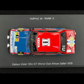 Datsun Violet 160J GT Nr 9 Sieger East African Safari Rally 1979 Shekhar Mehta 1/43 Spark S7766