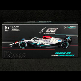 George Russell Mercedes-AMG W13 n° 63 2022 F1 Grand Prix Championship 1/43 Bburago 38066R