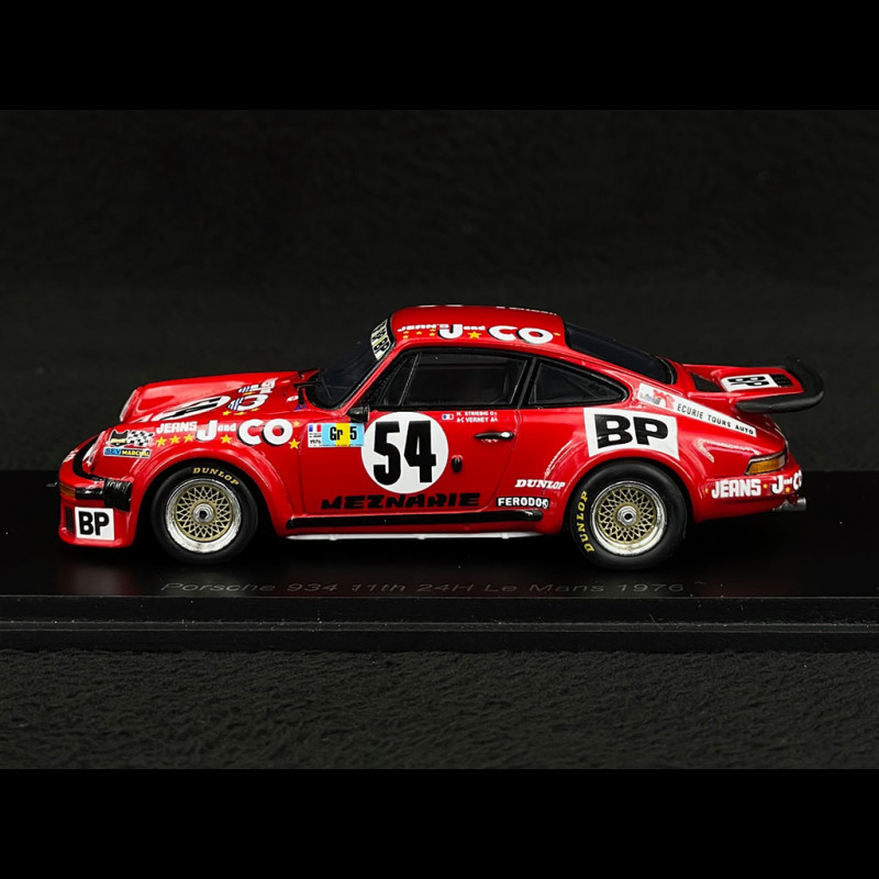 Porsche 934 Turbo Nr 54 Platz 5. Klasse 24h Le Mans 1976 Louis