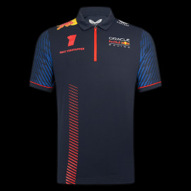 Red Bull Polo shirt Max VerstappenNight Sky Fanwear Dark blue TM3181 - Men