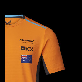 McLaren T-Shirt F1 Team Oscar Piastri Papaya Orange TM2609 - men