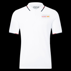 Red Bull Polohemd Verstappen Pérez White Core Weiß TU3303 - Unisex