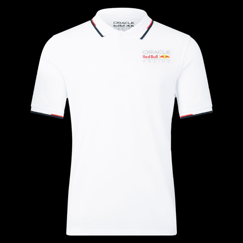 Red Bull Polohemd Verstappen Pérez White Core Weiß TU3303 - Unisex