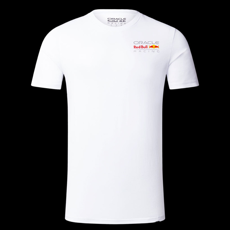 Red Bull T-shirt Verstappen Pérez White Core Weiß TU3306 - Unisex