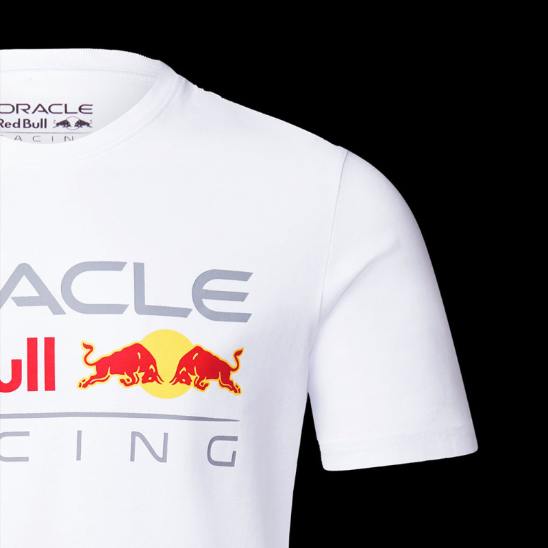 Red Bull Racing T-Shirt Verstappen Pérez Logo White 701202353-003 - men