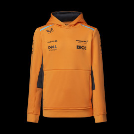 McLaren Sweatshirt Hoodie mit Kapuze F1 Team Norris Piastri Orange Papaya TJ2614 - kinder