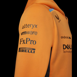 McLaren Sweatshirt Hoodie mit Kapuze F1 Team Norris Piastri Orange Papaya TJ2614 - kinder